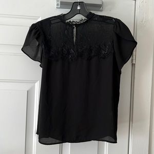 Zara Black top lace
